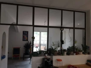 Cloison métal verre de séparation